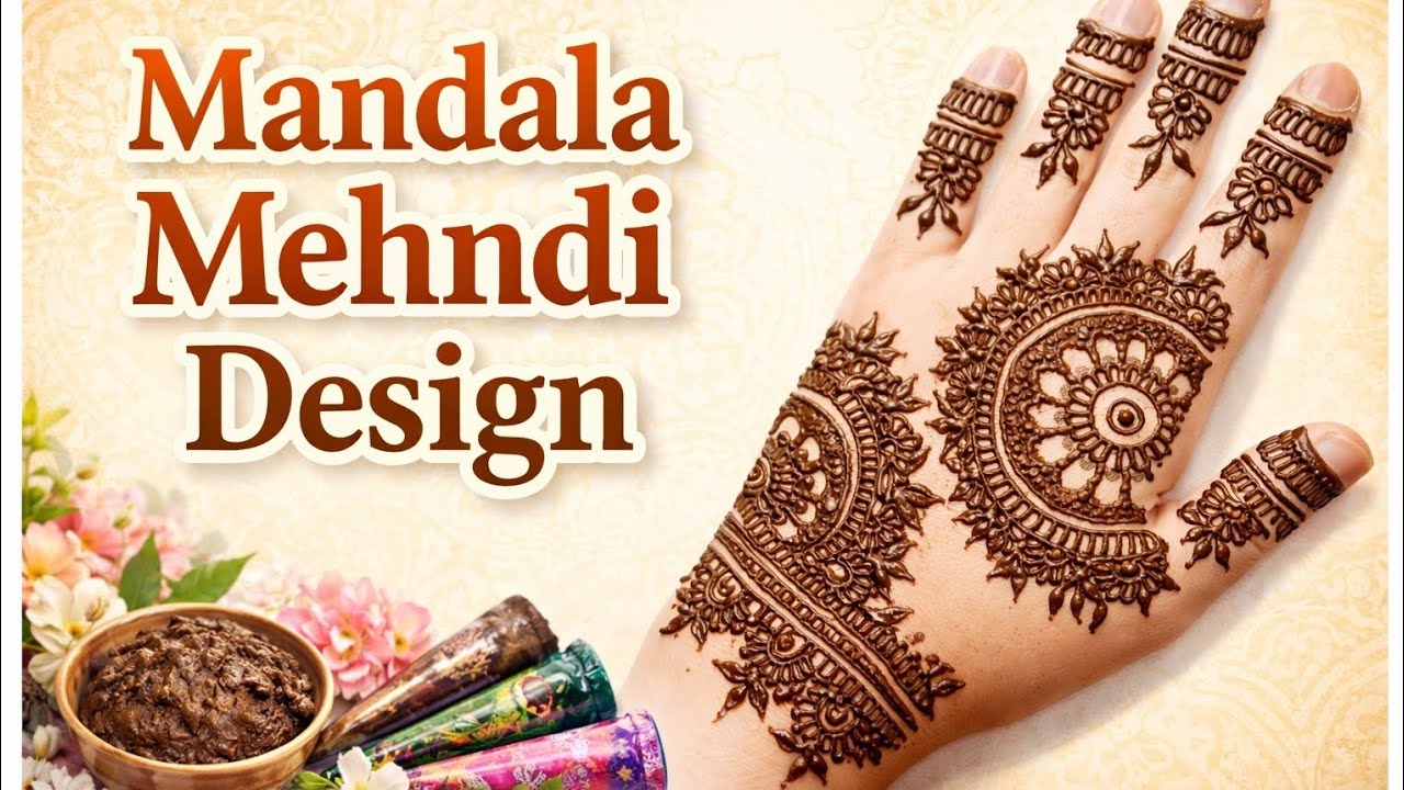Latest Eid 2026 Mandala Mehndi Design | Beginner Friendly Tutorial 🌿