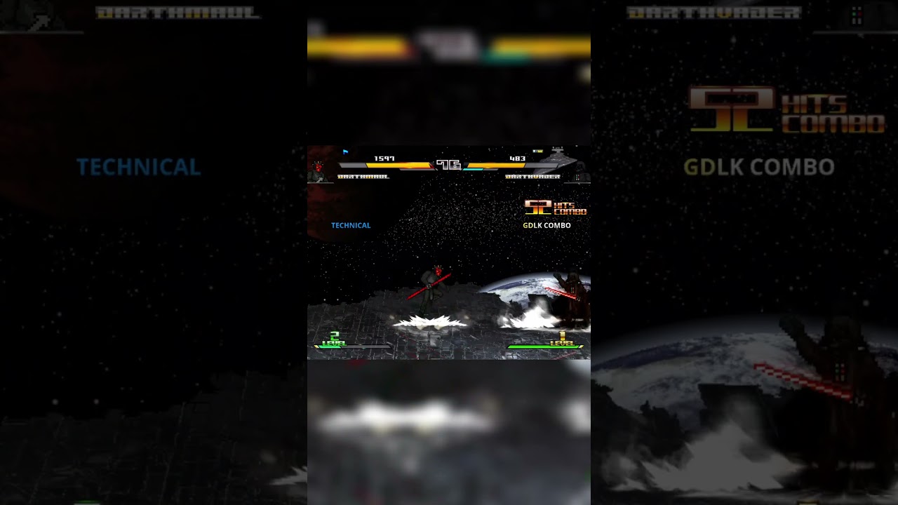 Vader Vs Maul Force MUGEN JUS #mugen  #gaming  #mugenjus #games #mugenjuschar