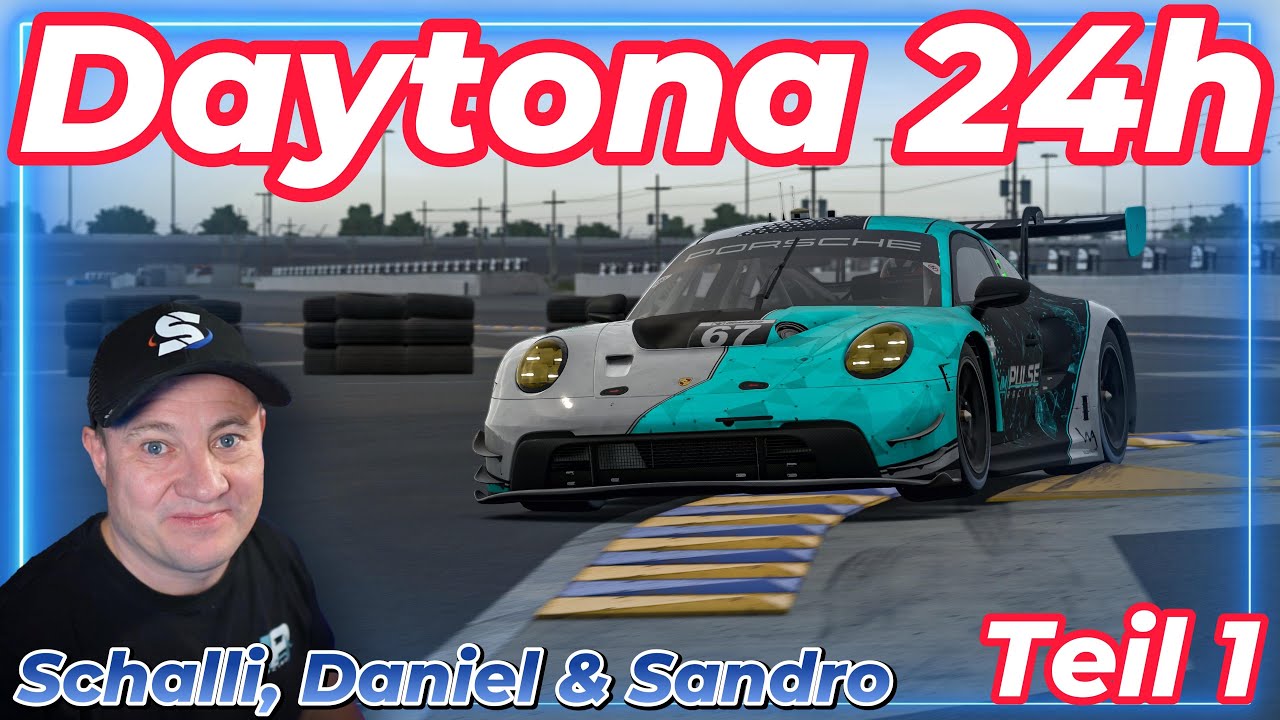 iRacing Daytona 24h – Split 3 | Porsche GT3 mit D. Sommer,  S. Müller & Schalli / Teil1