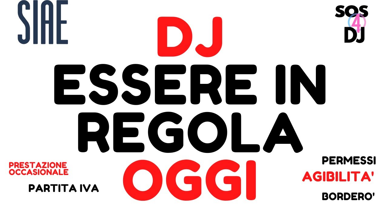 DJ Essere in regola Oggi