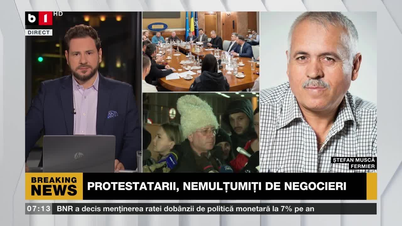 ȘTEFAN MUSCĂ, FERMIER DESPRE NEMULȚUMIRILE PROTESTATARILOR_Știri B1TV_13 ian. 2024
