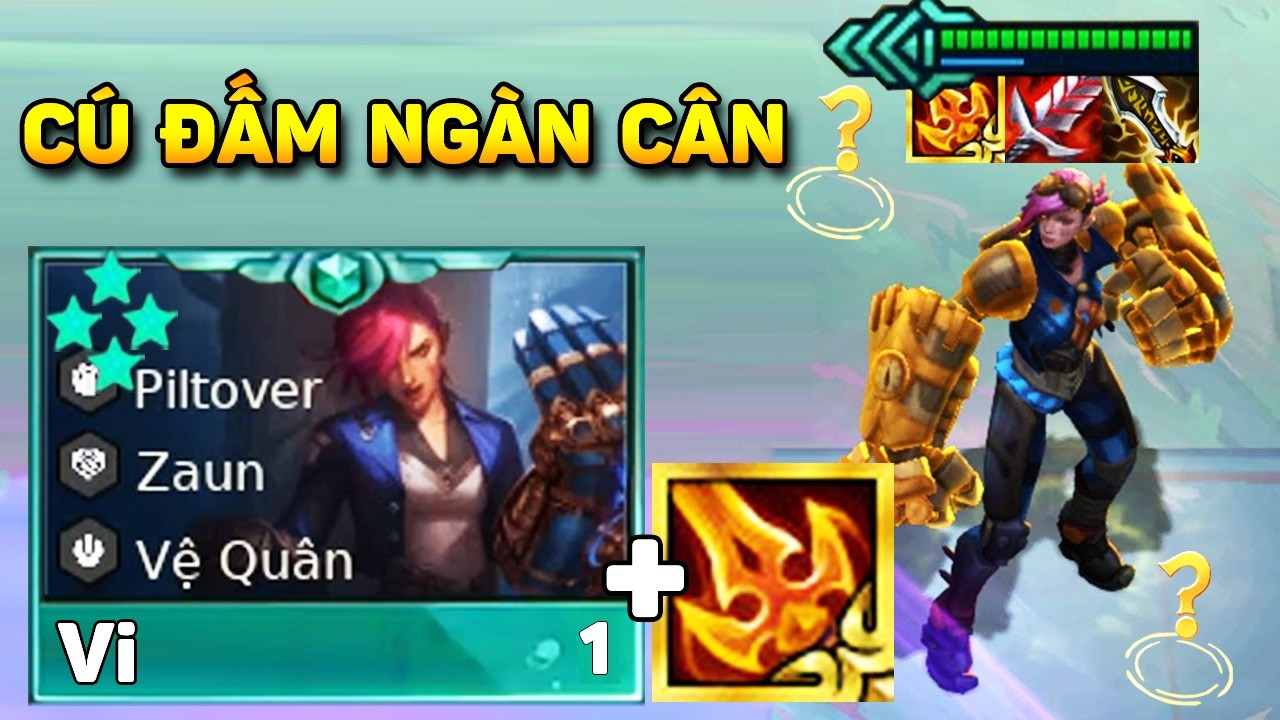 CÚ ĐẤM NGÀN CÂN KHIẾN ĐỊCH BẤT LỰC VỚI VI 4 SAO + TRANG BỊ KIẾM TỬ THẦN ÁNH SÁNG ĐẤM CỰC PHÊ