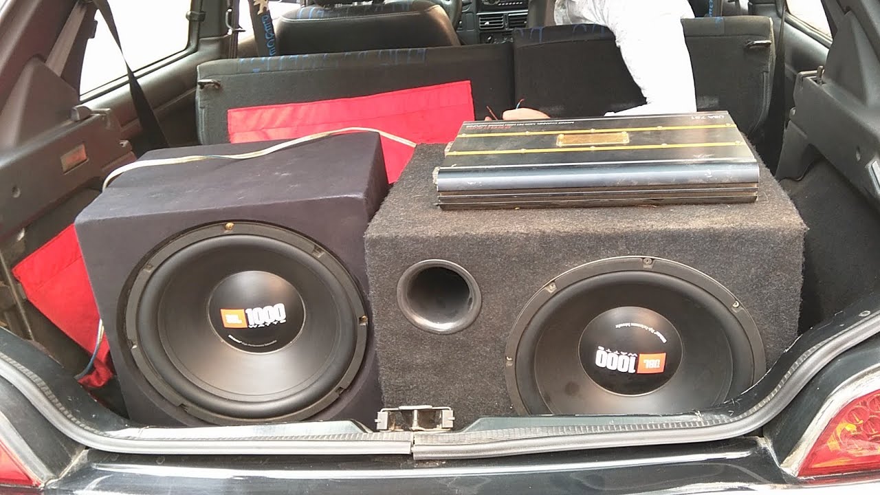 JBL 1000 watt çift subwoofer bağlamak