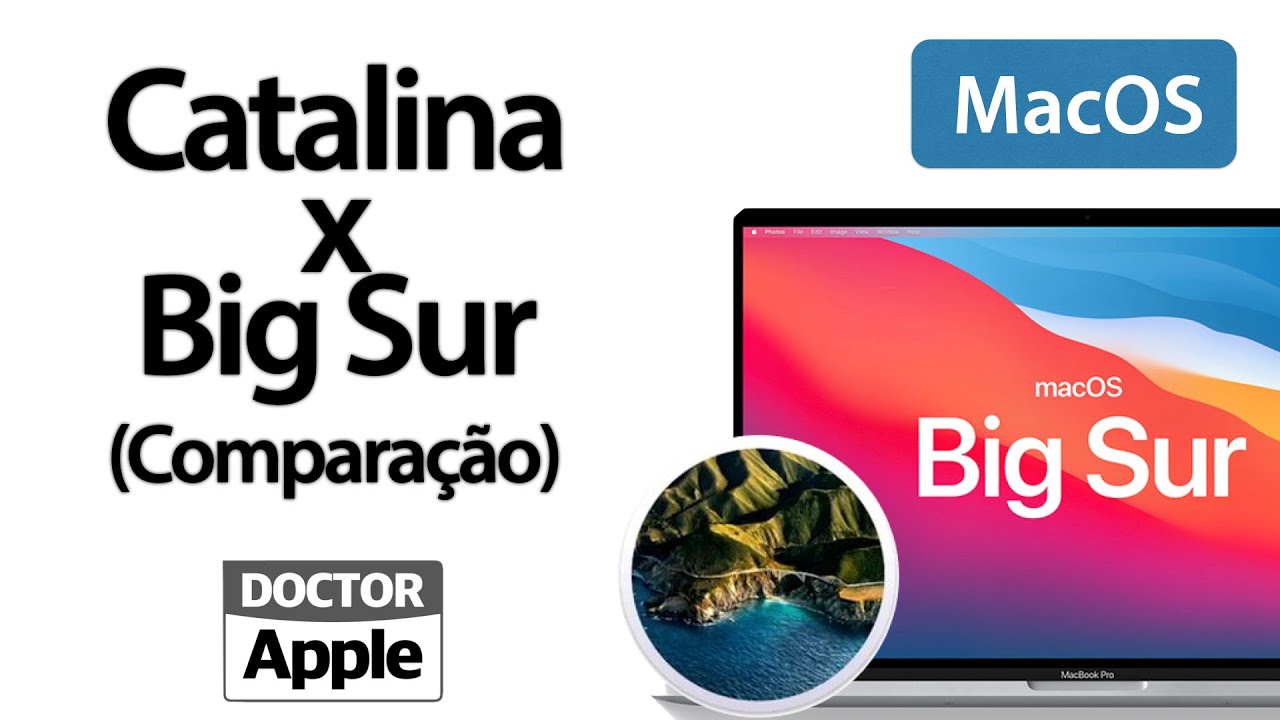 Curso Apple Mac - Comparação macOS Catalina x macOS Big Sur