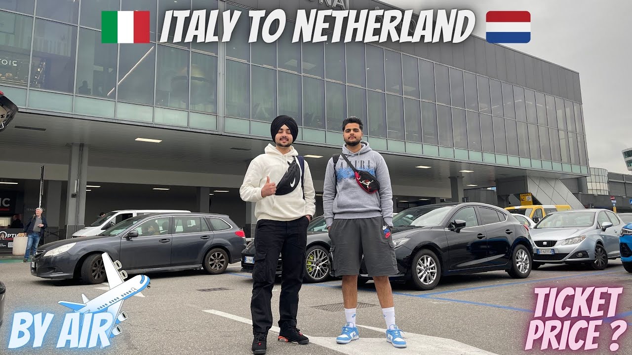 INTERNATIONAL TRIP TO HOLLAND 🇳🇱 / DAY-1 / BY RYAN AIR ✈️ / 🇮🇹ITALY TO NETHERLAND / PUNJABI VLOG