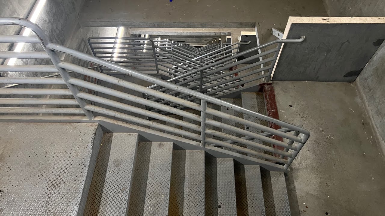 Walking 20 flights of stairs!  The Emergency Exit Steps at the Luxor in Las Vegas NV