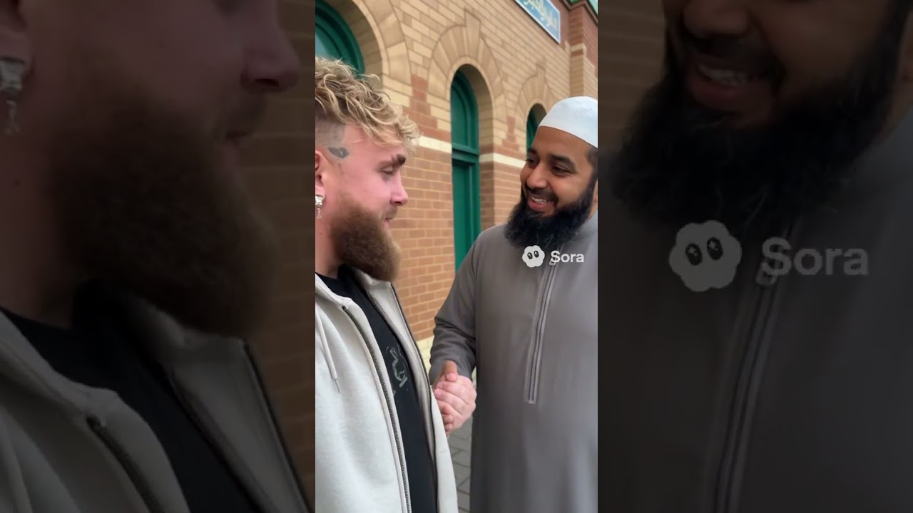 Jake Paul converts to islam in luton #jakepaul #islam #sora2 #sora #soraai