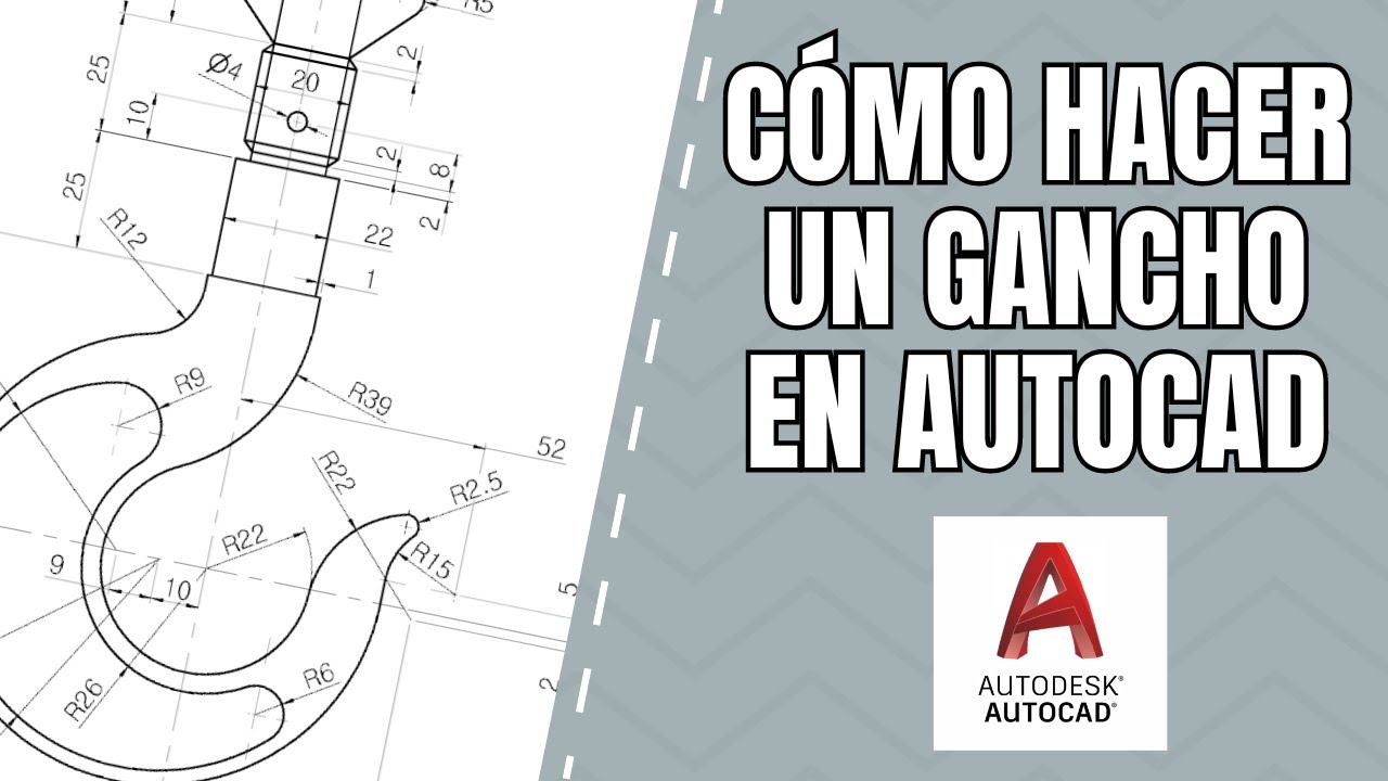 Cómo hacer un gancho en AutoCAD 2025 #autocad