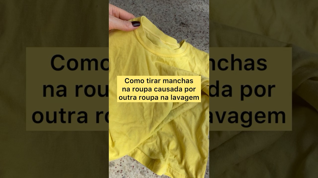 Como tirar mancha da roupa causada por outra roupa na lavagem