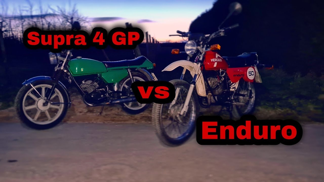 Hercules Supra 4GP vs Enduro~65Kmh V-Max