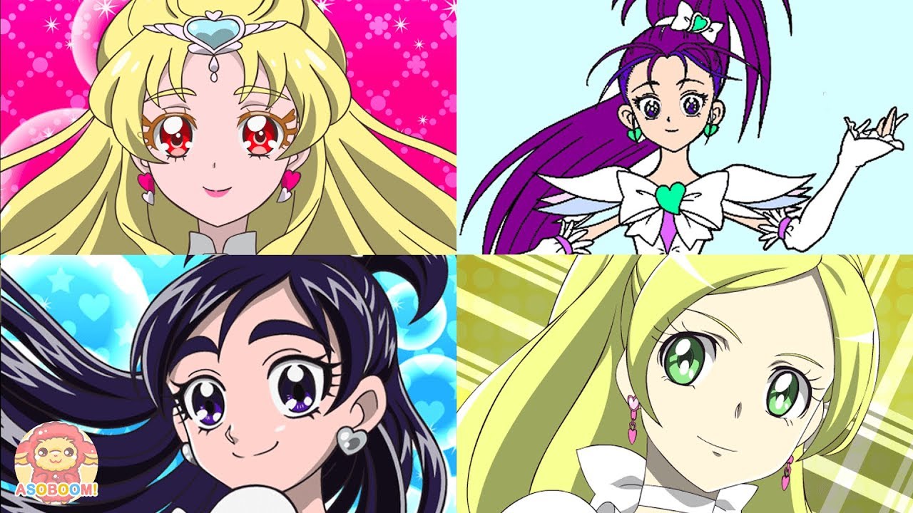 白キュアをみんなあつめてぬってみた❤️ホワイトプリキュア大集合！キュアトゥモロー＆キュアホワイト＆キュアイーグレット＆キュアリズム