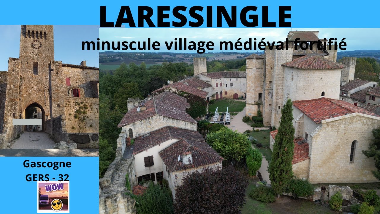 GERS ; #Laressingle , minuscule village fortifié, en #fourgonaménagé