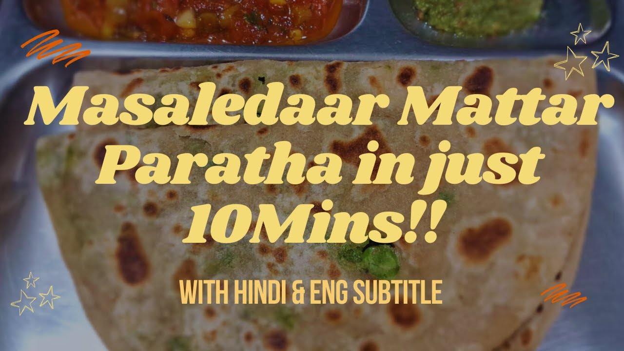 Desi Mattar Paratha Recipe | Comfort Food😍