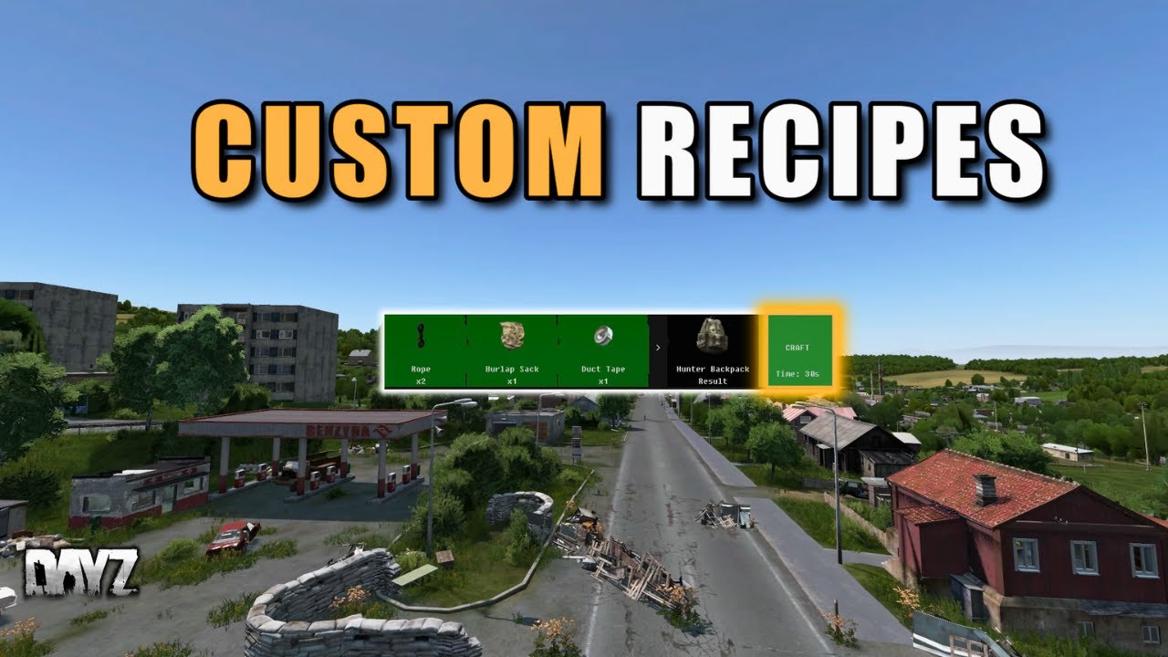 Создание собственных рецептов БЕЗ программирования в DayZ