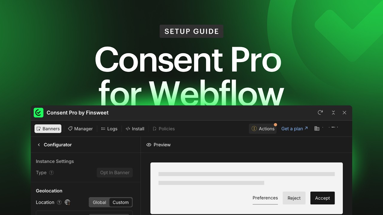 Как настроить Consent Pro в Webflow (всего за 13 минут)