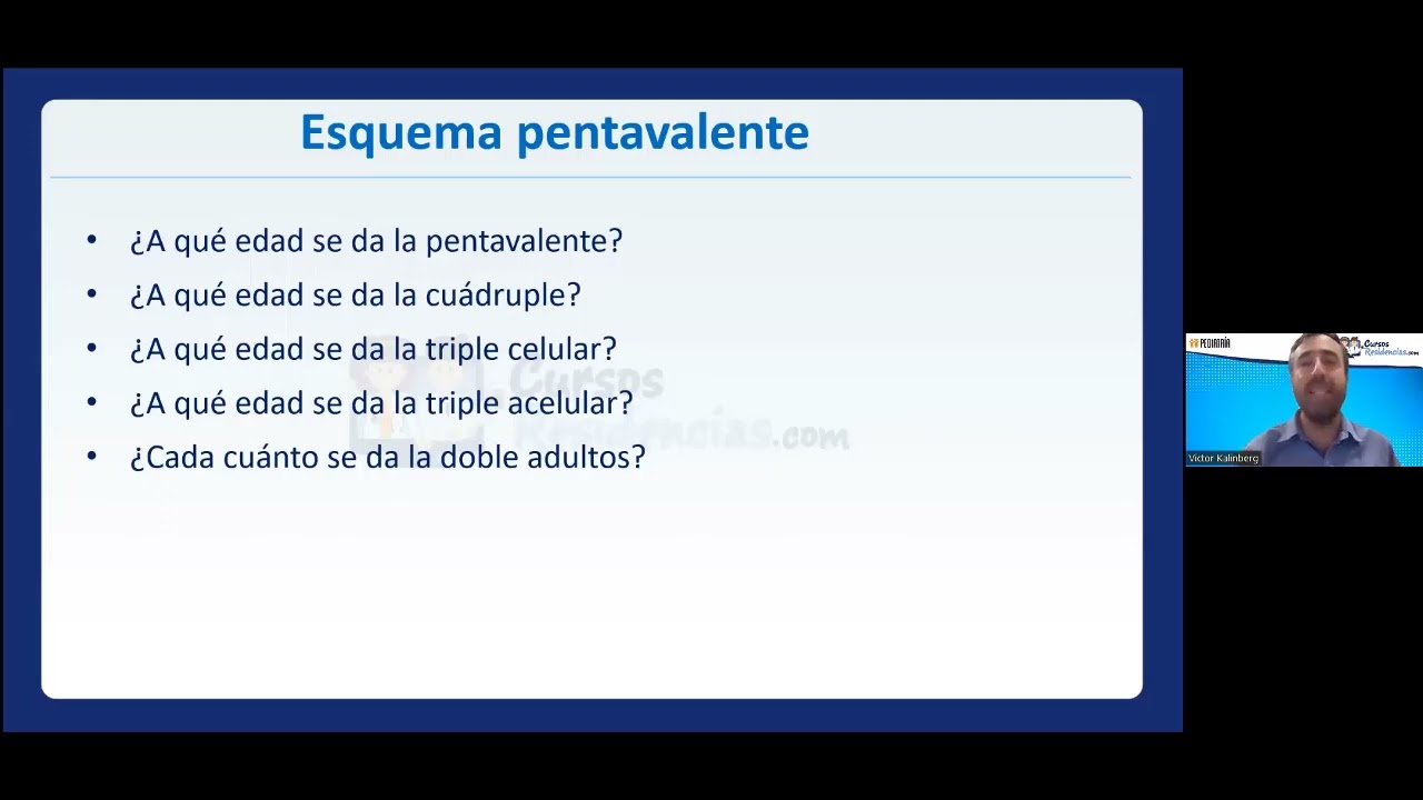 Vacunas quíntuple, cuádruple, triple y doble bacterianas