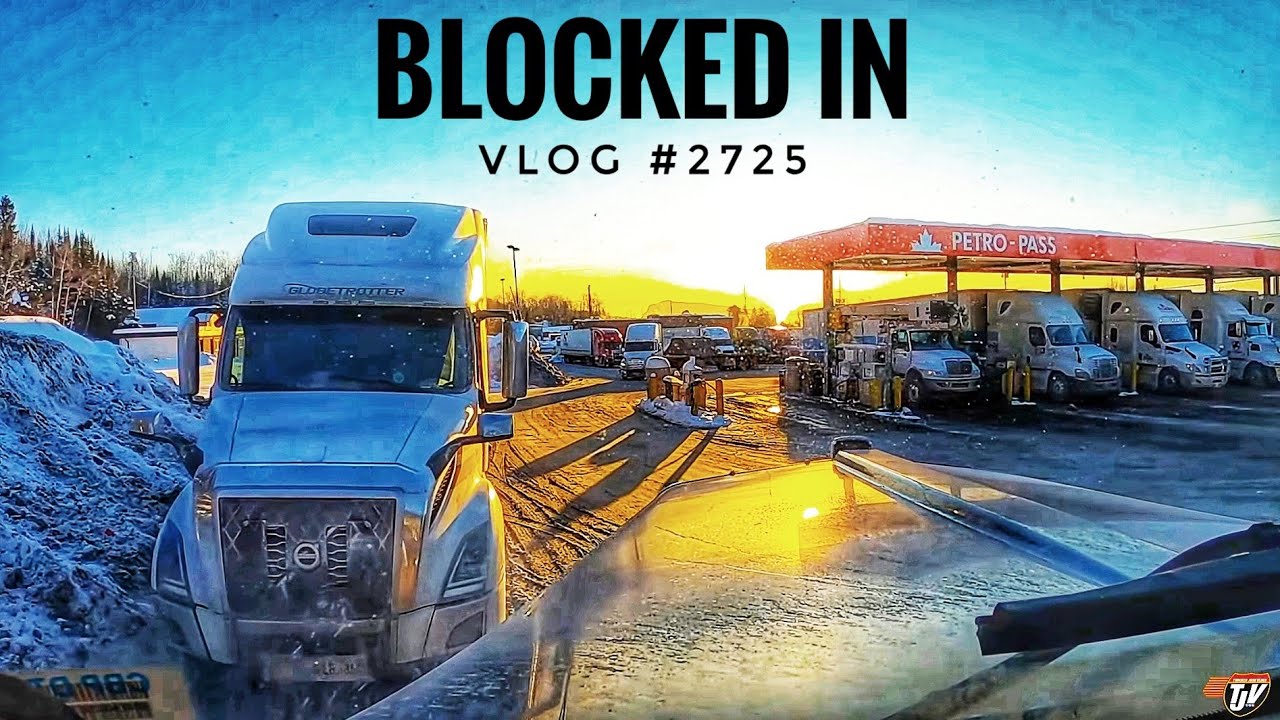 BLOCKED IN | My Trucking Life | Vlog #2725