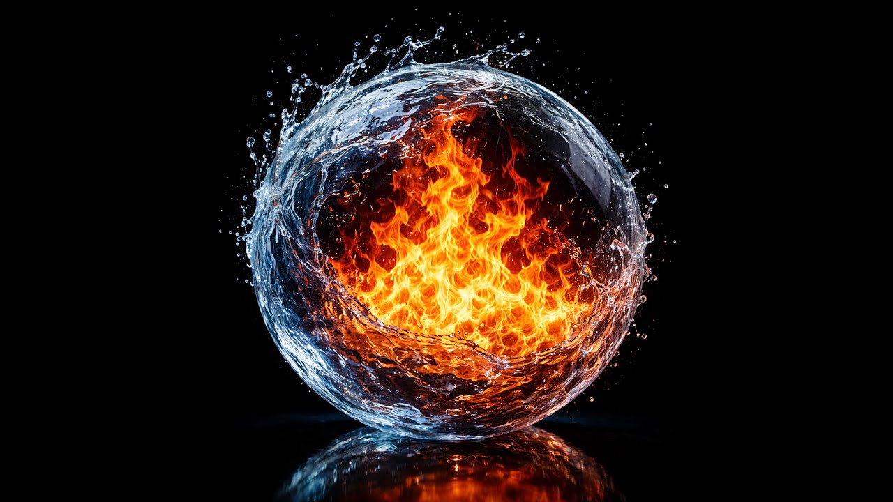 fiery sea of leaves in the hillside forests of autumn