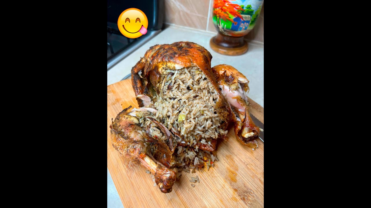 Pollo Relleno de Moro negro, te apuesto que no sabias que esta combinación quedaba tan deliciosa ♥