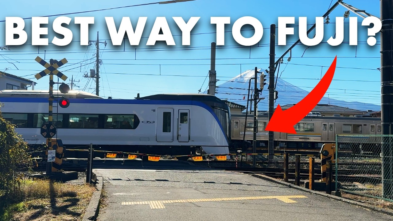 Best way from Tokyo to Mt. Fuji? The Fuji Excursion Train to Kawaguchiko