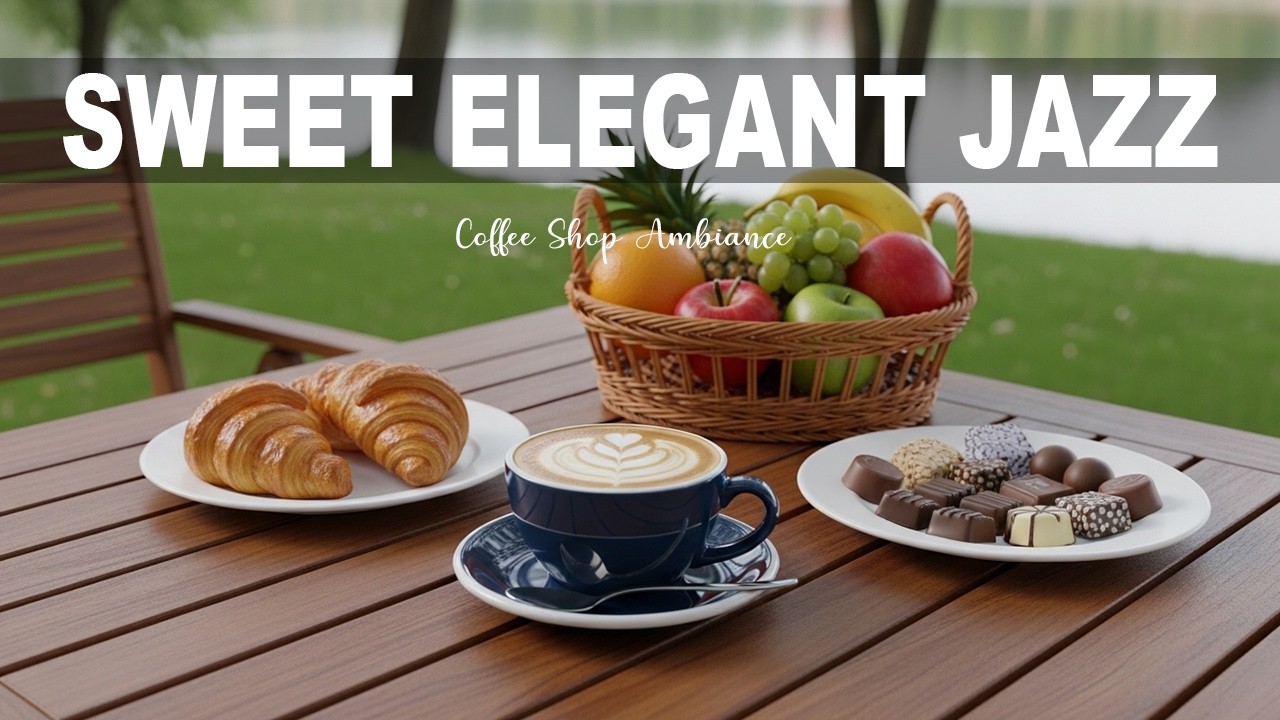 Sweet Elegant Jazz ☕ Coffee Shop Ambiance & Relaxing Jazz Music for Studying & Work