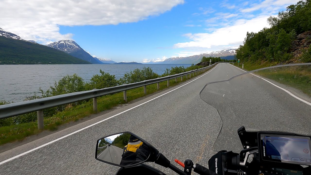 Zu den nördlichsten Alpen der Welt! Motorradreise Skandinavien 2022; Folge 11: Myre nach Skibotn