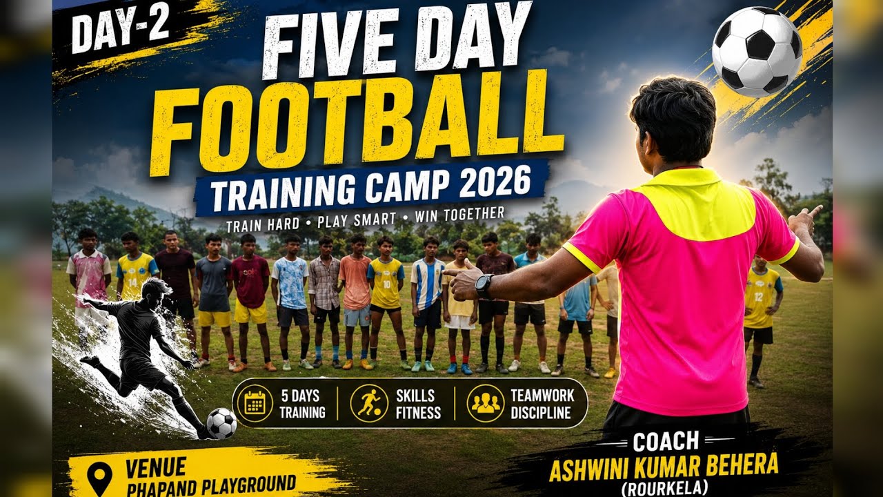 SUMMER FOOTBALL TRAINING CAMP -2026(DAY-2)BY HEAD COACH ASHWINI SIR 