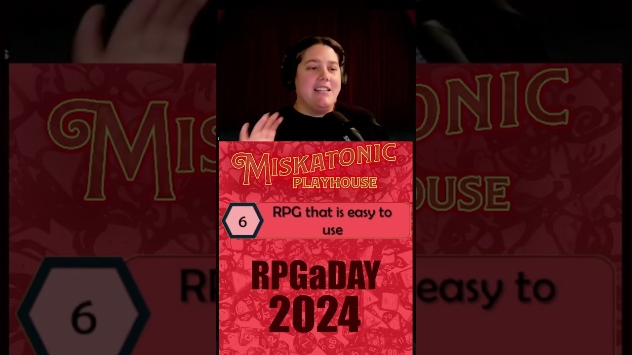 #RPGaDay2024 day 6: RPG that is easy to use
