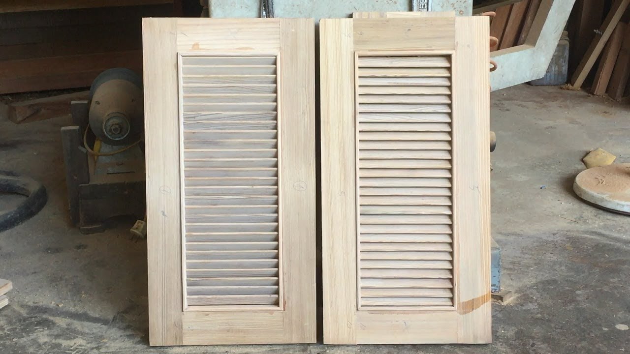 Amazing Woodworking Shutter Doors - How To Build Shutter Doors For Kitchen Cabinets