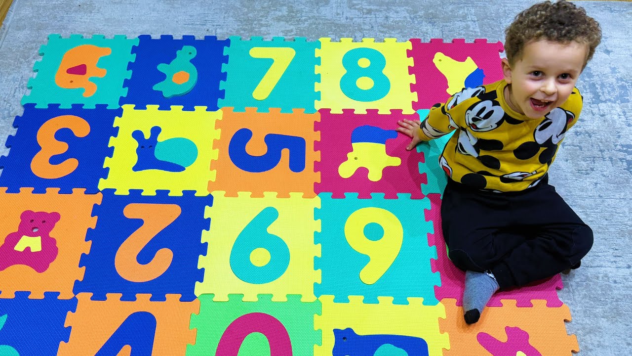 Oyun matı - playmat yer karosu oyun halısı ile sayı bulmaca oynadık @marvel @Barbie