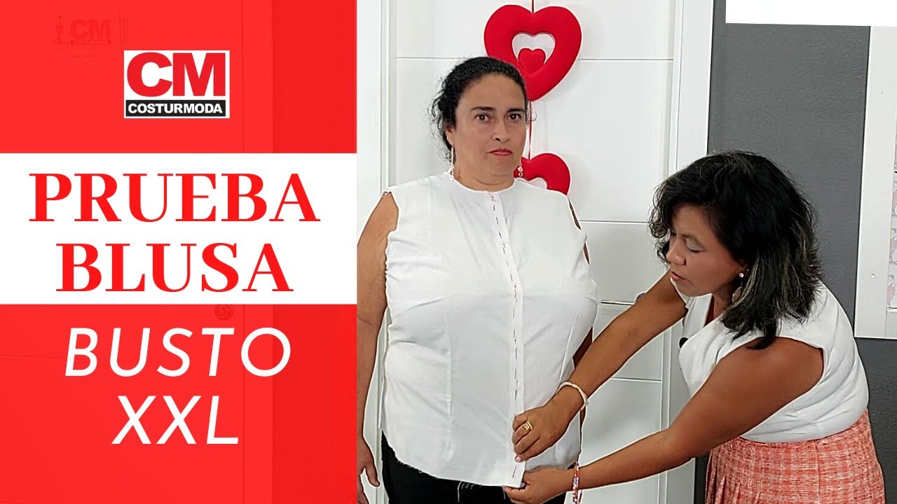 👚BLUSA camisera entallada para BUSTO XXL❗