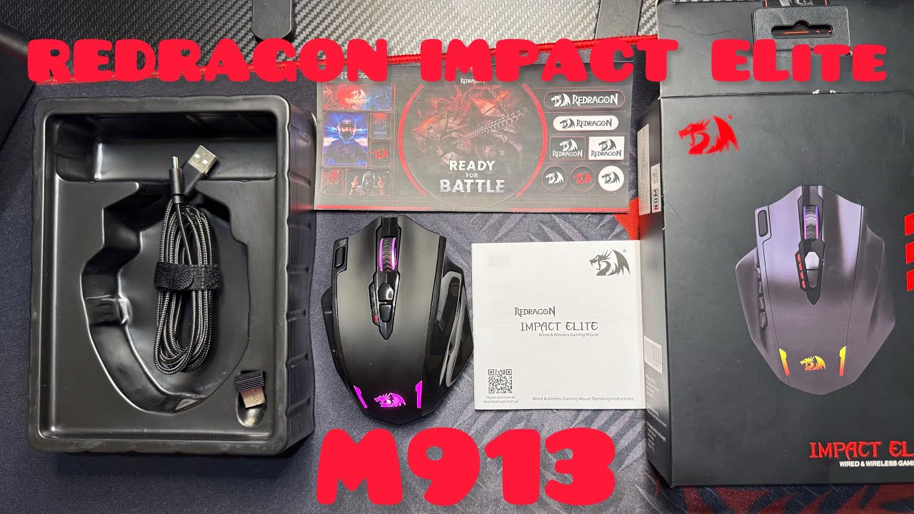 Unboxing y primeras impresiones del mouse Redragon Impact Elite M913, ¿El mejor mouse para MMO?