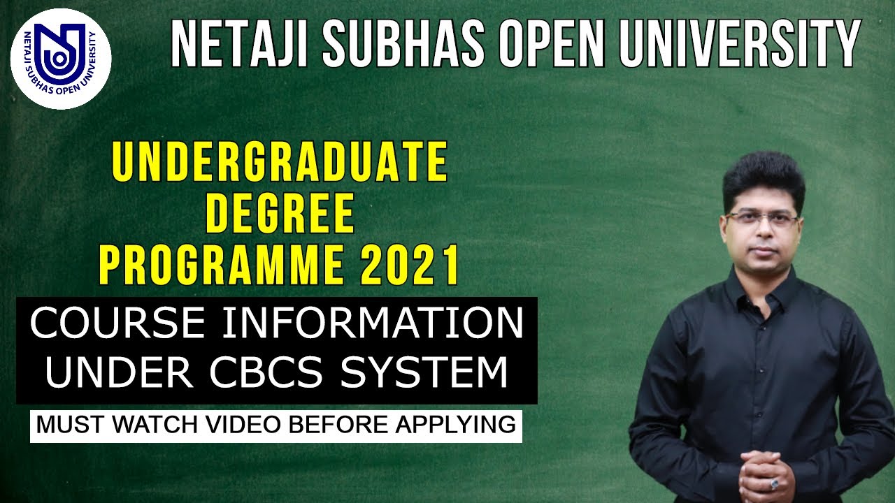 NSOU UG DEGREE Programme Under CBCS System 2021 | BDP Online Admission 2021 | MUST WATCH