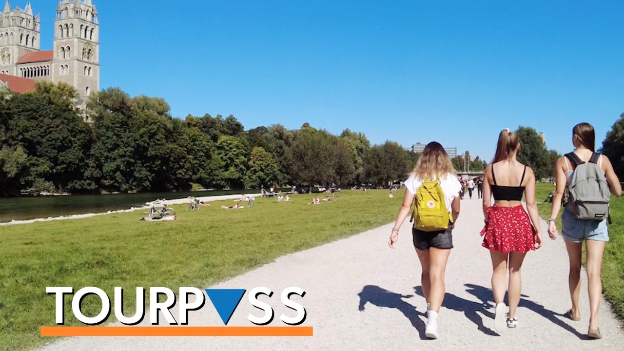 Bask in the Summer Sun: People Watching by Munich's Isar River