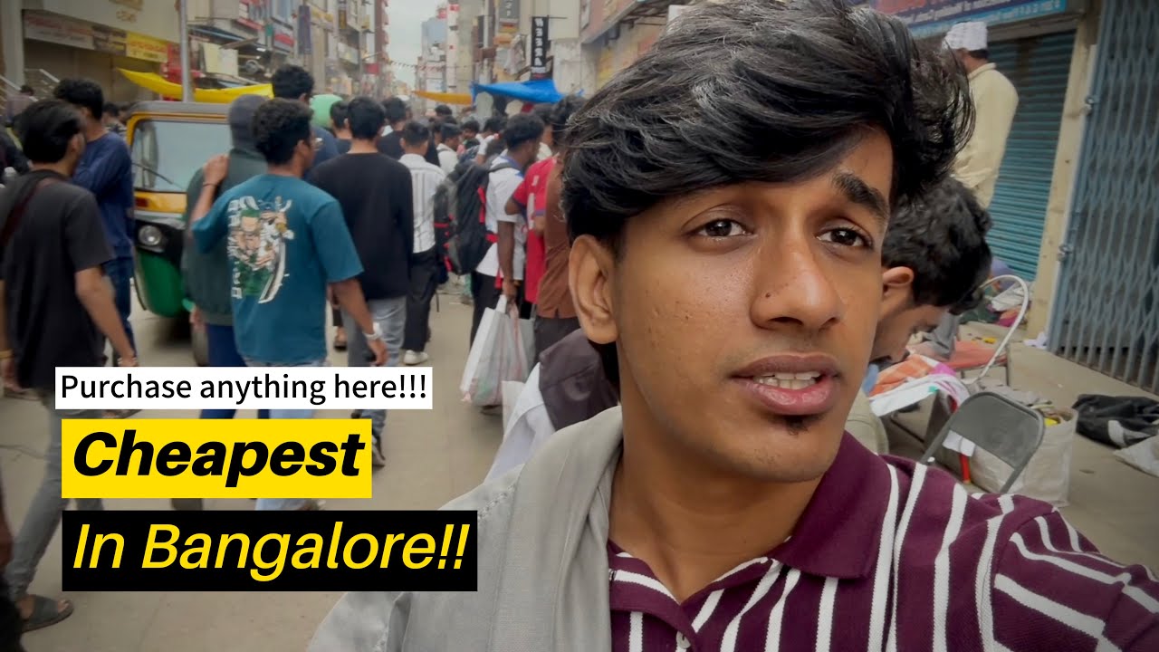 We went for thrifting in Bangalore!!🔥Chickpet early morning thrifting |street shopping in Bangalore