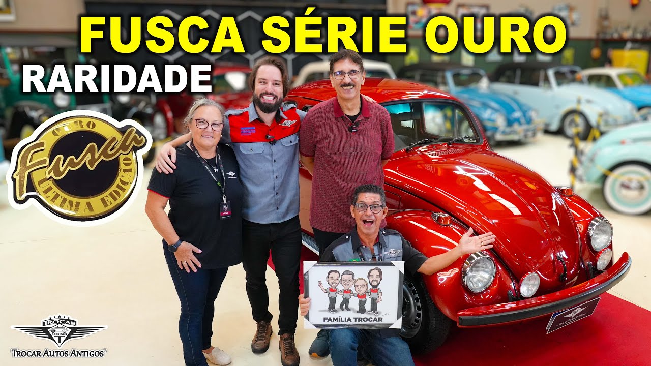 EDIÇÃO ESPECIAL: FUSCA SÉRIE OURO VERMELHO DAKAR - Restauração completa no padrão original! Raridade