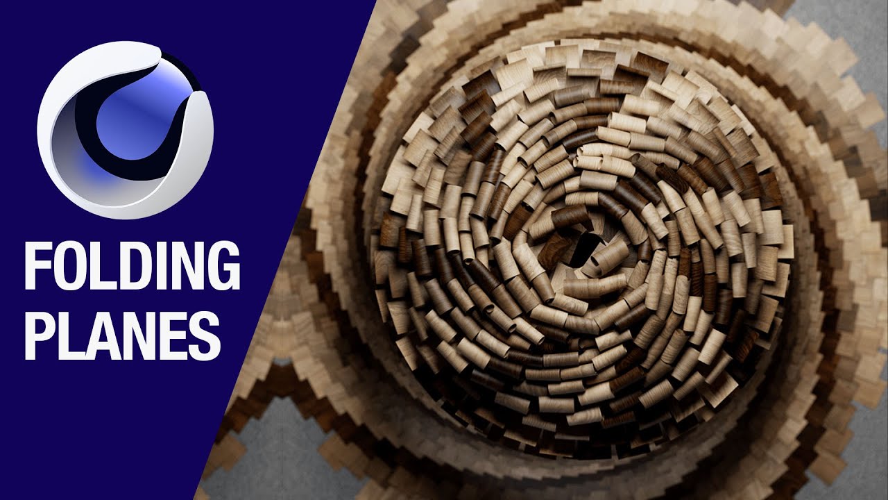Folding Planes with Cinema 4d Mograph and Cloth dynamics