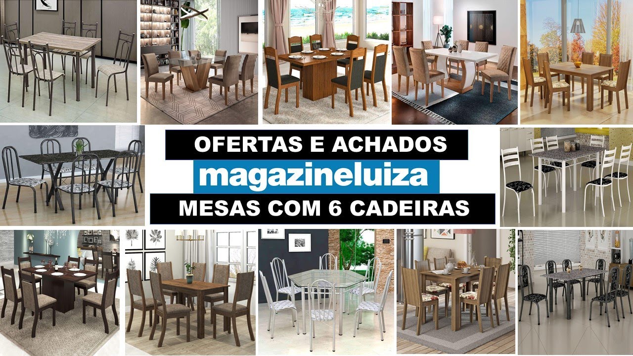 MAGAZINE LUIZA OFERTAS E ACHADOS DE MESAS DE JANTAR COM 6 CADEIRAS COM PREÇOS DE HOJE | 2HS STORE