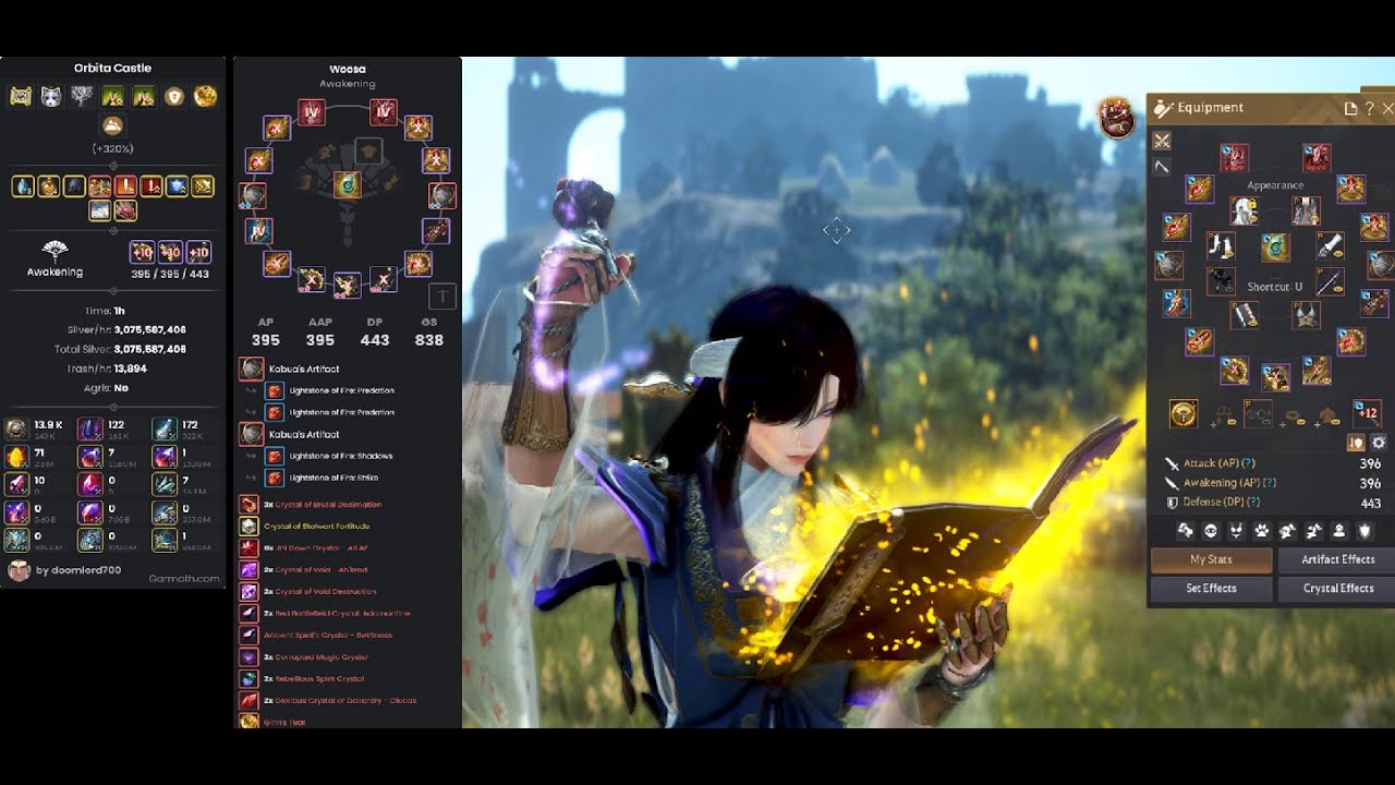 BDO - Orbita Castle -  13.9k+ trash/hr - no agris - Awakened Woosa