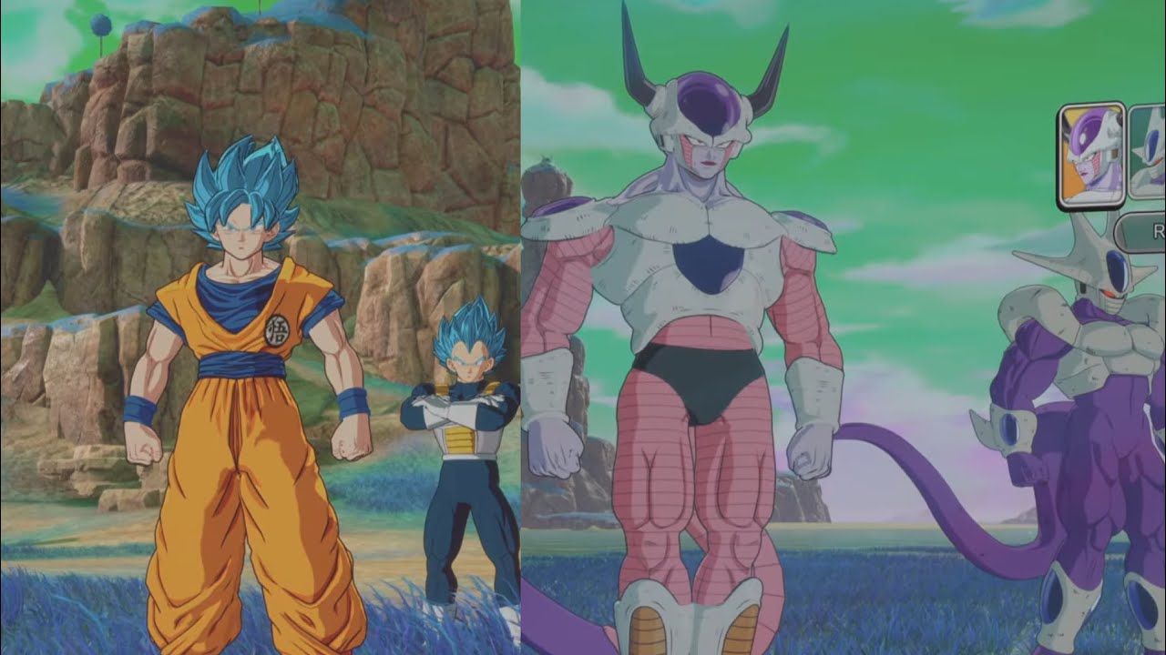 Ssj Blue Goku & Vegeta vs Freiza & Cooler - REQUESTED BATTLE - Dragon ball sparking zero
