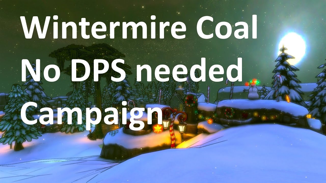 Dungeon Defenders Winter Mire NNHC without DPS character coal farm