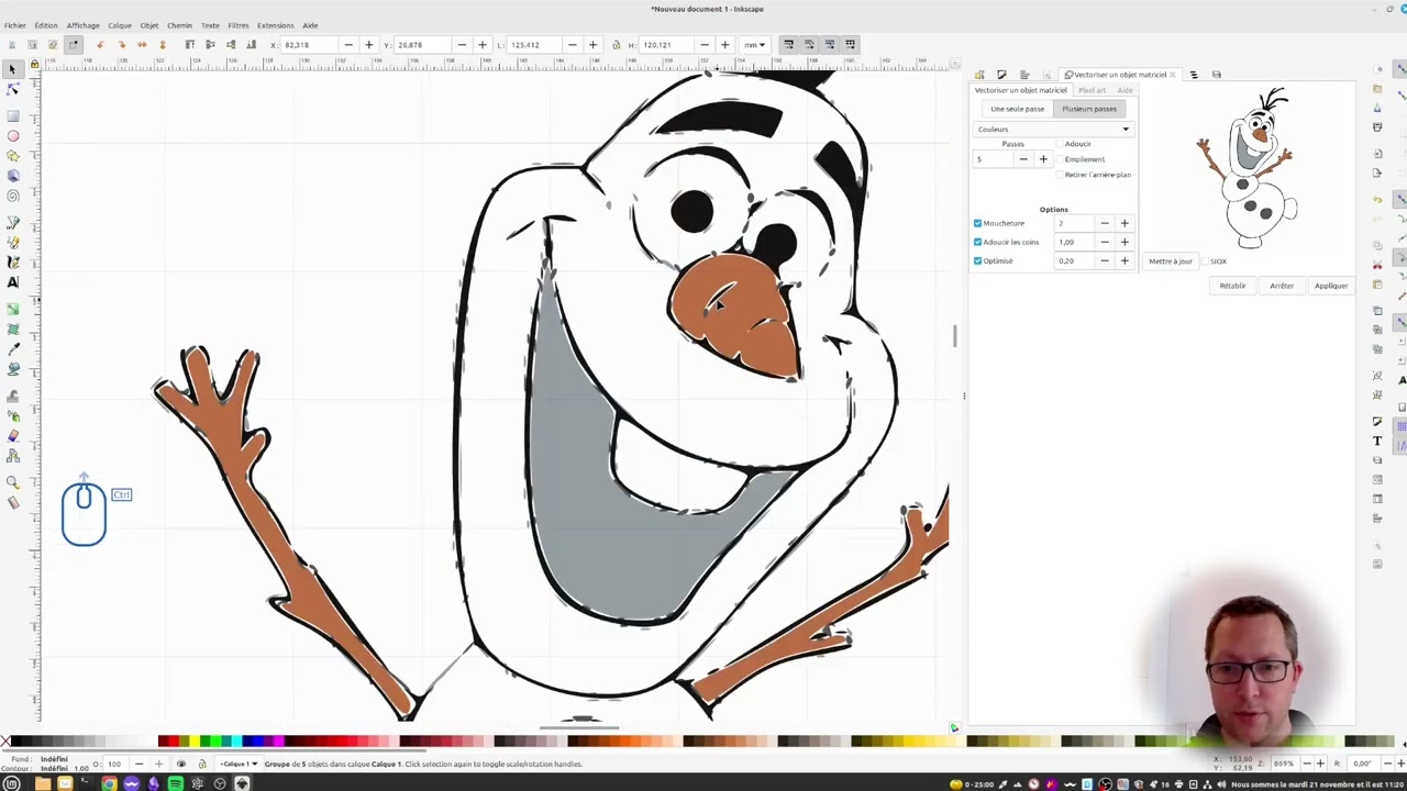 Version longue - Comment vectoriser une image pour de la broderie numérique ? Inkscape et Inkstitch