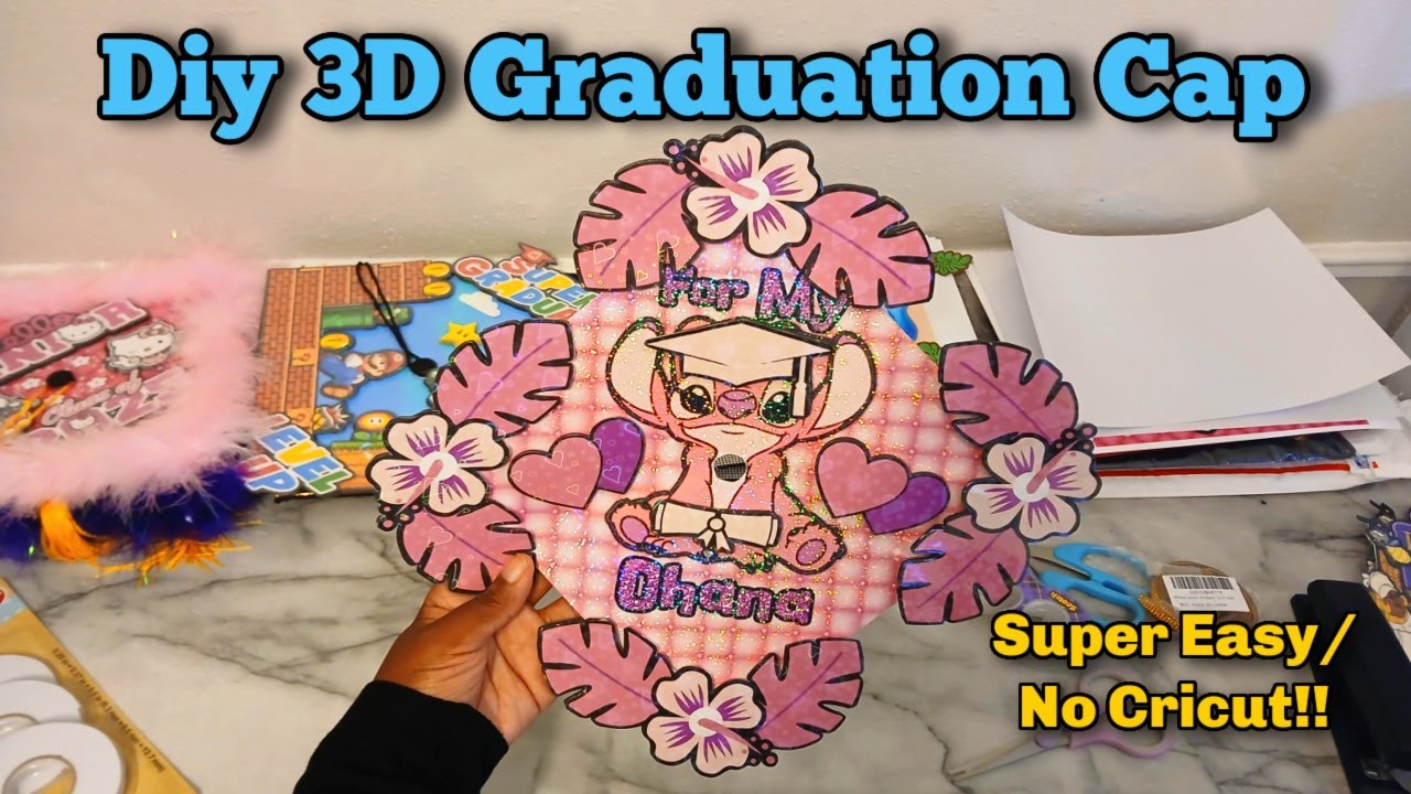 3D GRADUATION CAP TUTORIAL !!/ GRADUATION CAP IDEAS / SUPER EASY DIY TUTORIAL/ 2025