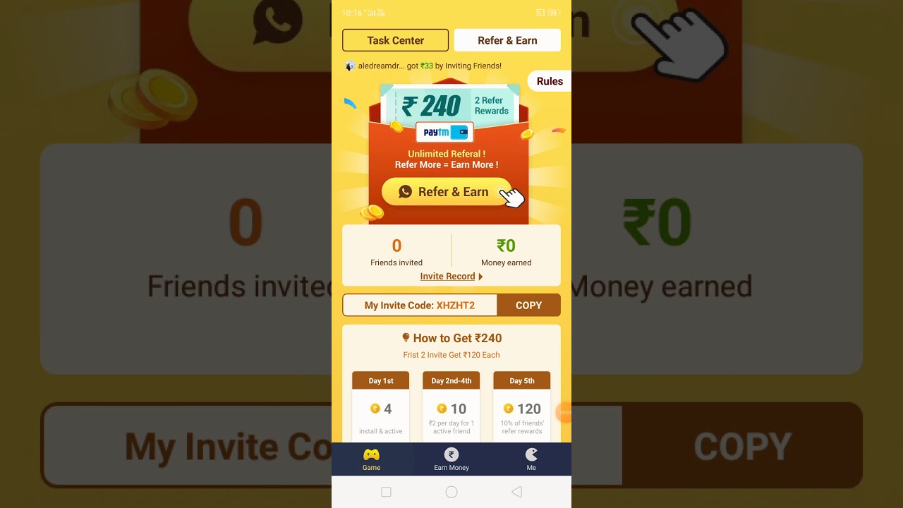 Golo App Unlimite Refer Bypass Trick || Galo App Live Refer Count Trick || Live Proof || SF Money