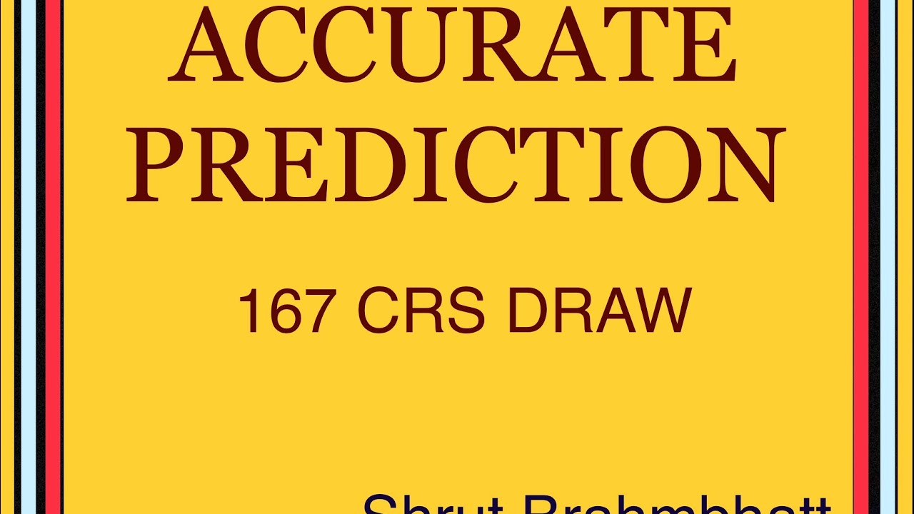 167 CRS Draw Prediction