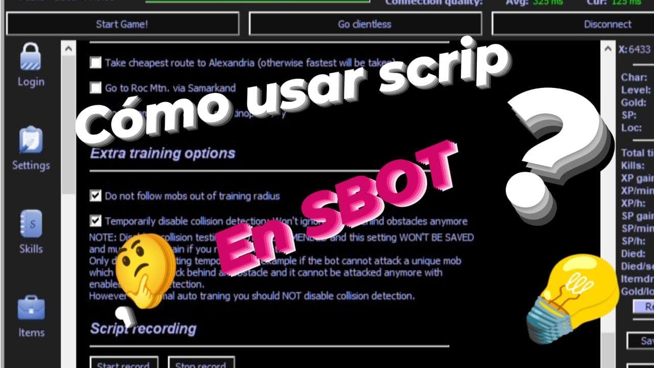 Tutorial COMO USAR SCRIP con el Sbot 🤔