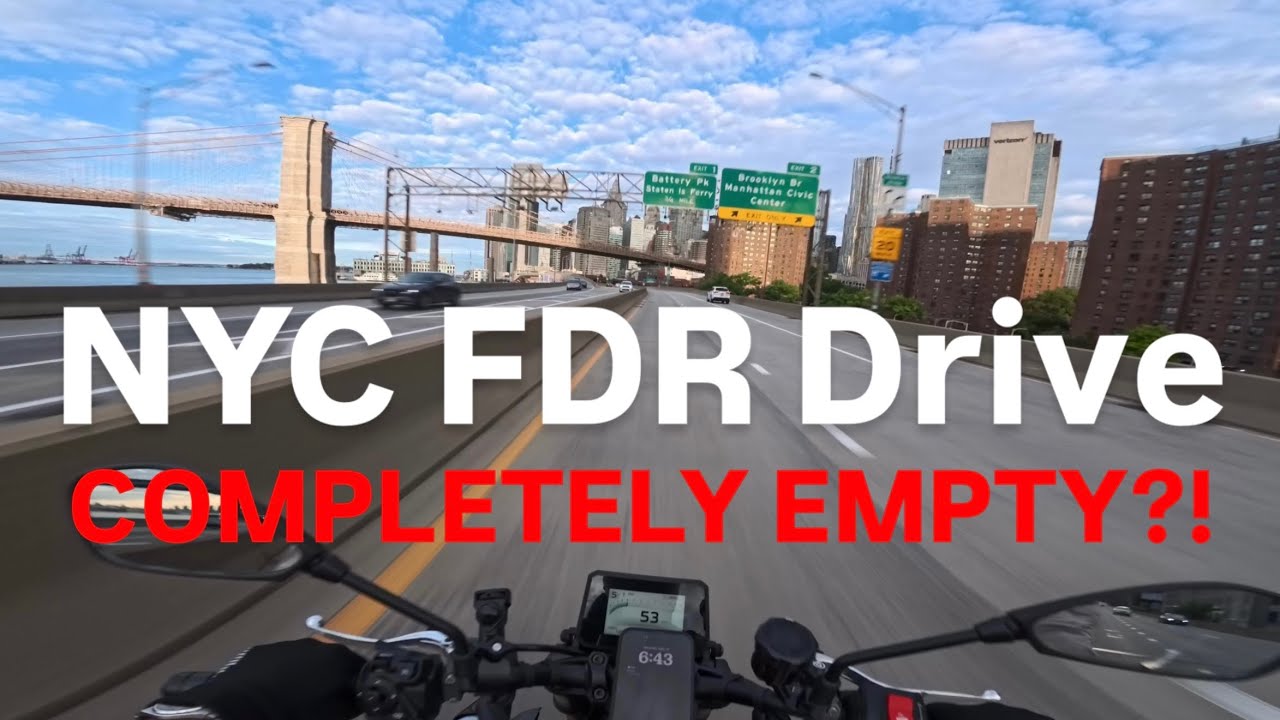 🔥 NYC FDR Drive COMPLETELY EMPTY?! | Weekend Moto Blast to Downtown Manhattan 🏍️💨