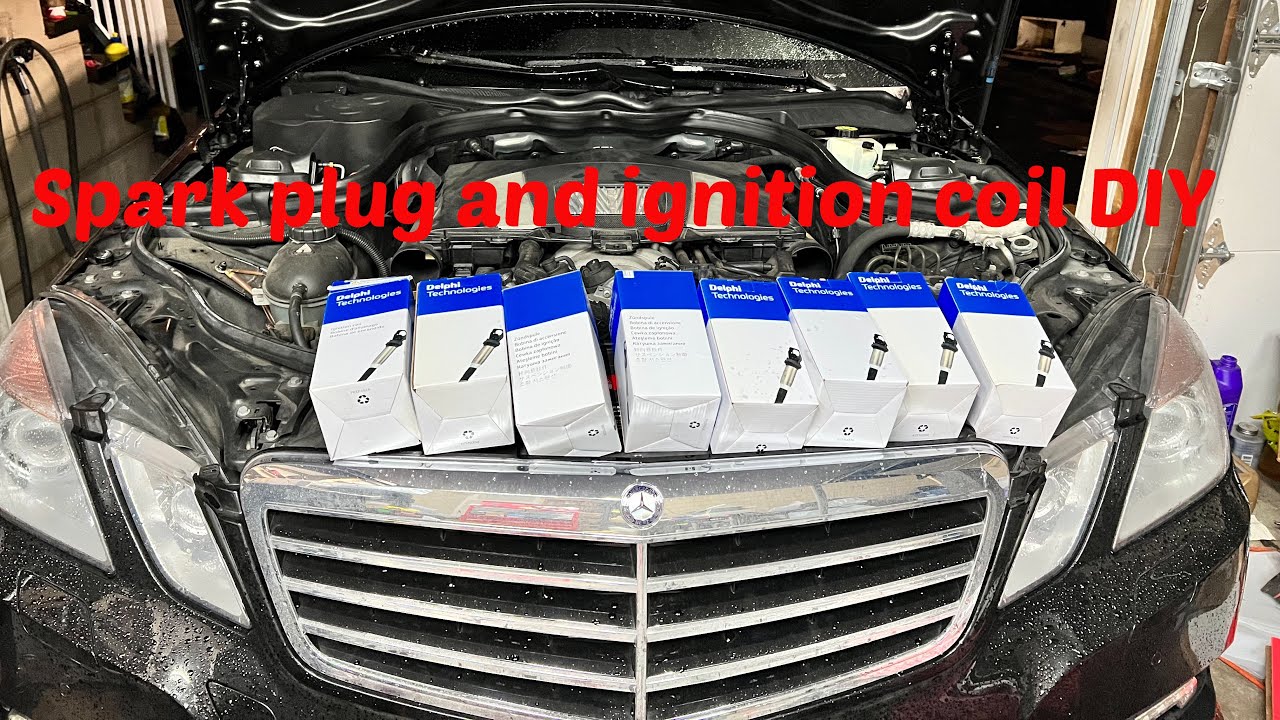 2011 Mercedes E550 spark plug and ignition coils replacement