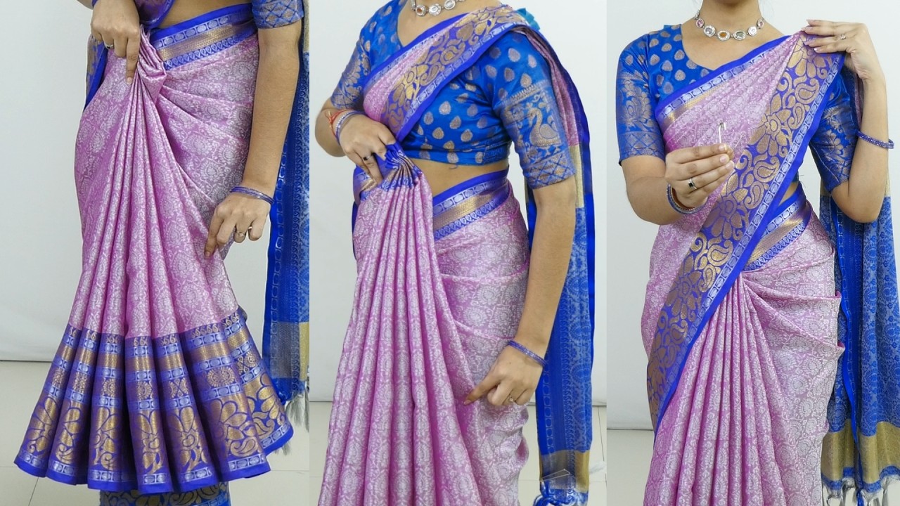 Silk Saree Draping Tricks to Look SLIM & TALL | Easy tips for Beginners |How To Make Perfect saree