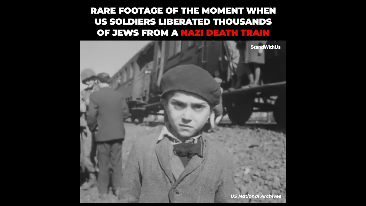 Nigdy wcześniej niepublikowane nagranie ukazujące, jak żołnierze USA wyzwalają tysiące Żyd&oacute;w